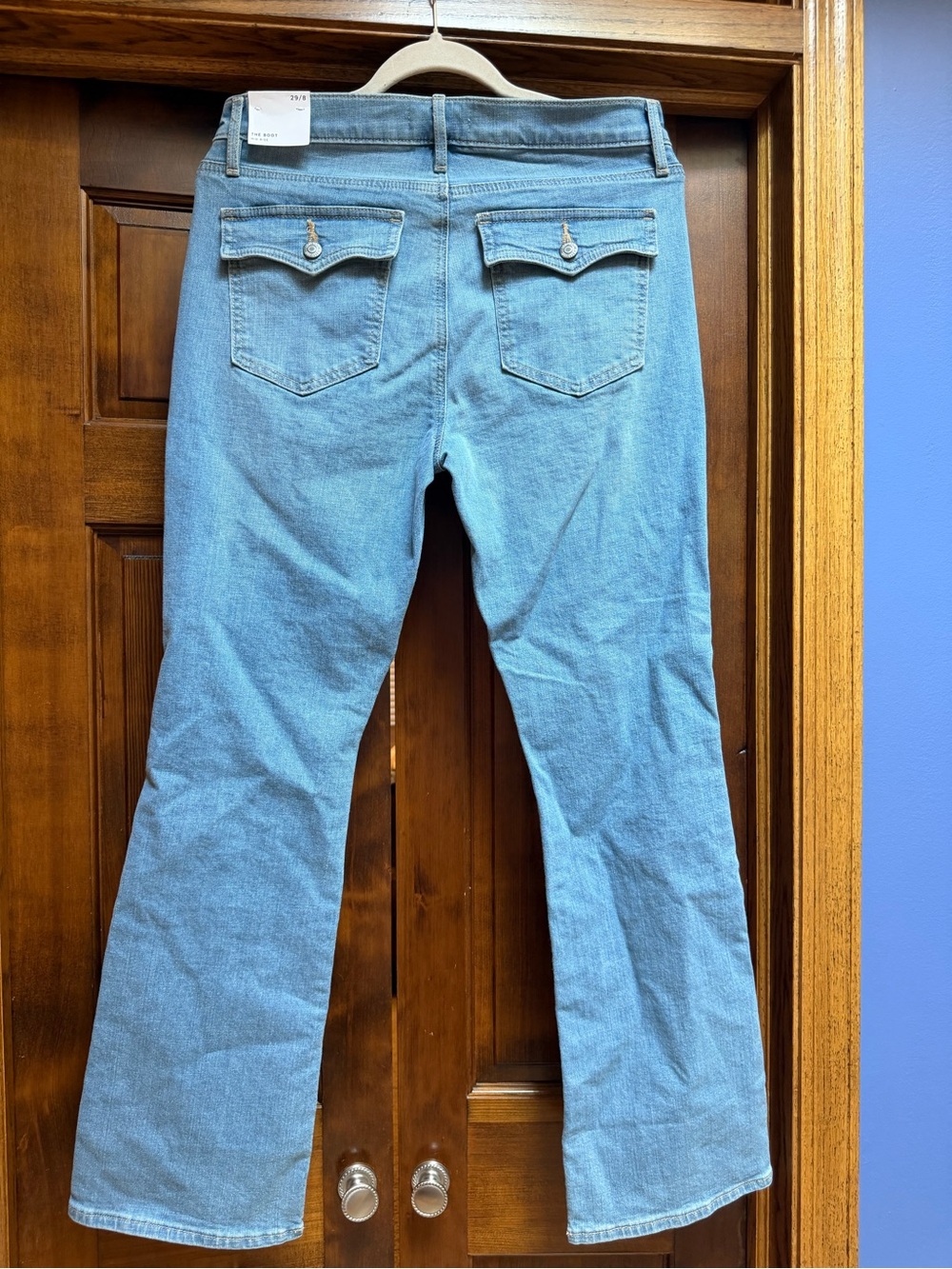 LOFT Light Blue “The Boot” Mid-Rise Bootcut Jeans, Size 29/8